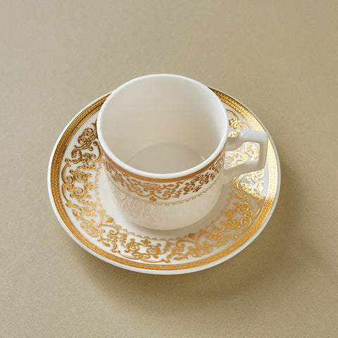 Karaca Nur Coffee Cup Set for 6 People, 100 ml