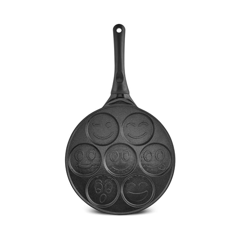 Karaca Fluffy Non-Stick Induction Ceramic Coating Pancake Pan, 26cm, Black