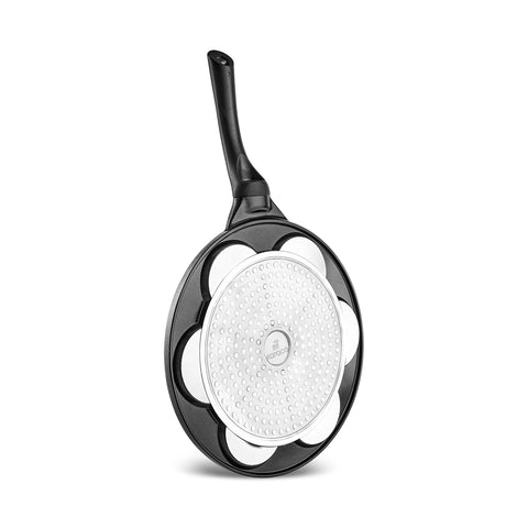 Karaca Fluffy Non-Stick Induction Ceramic Coating Pancake Pan, 26cm, Black