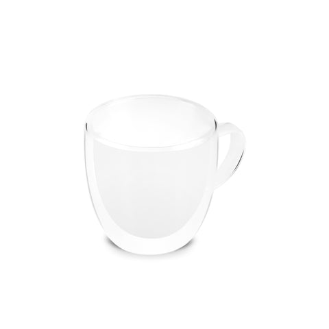 Karaca Olivier 6-teiliges doppelwandiges Espresso- und türkisches Kaffeetassen-Set für 6 Personen, 80 ml, klar