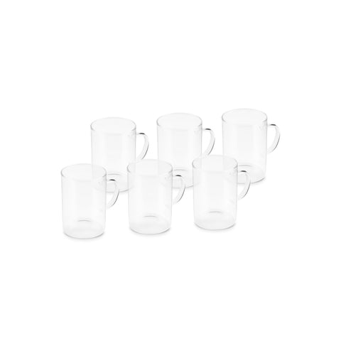 Karaca Guido 6-Piece Glass Tea Cups, 200 ml