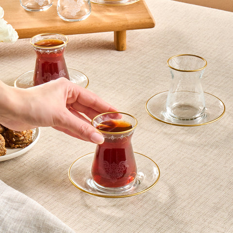 Karaca Gent 12 Parça 6 Kişilik Çay Seti