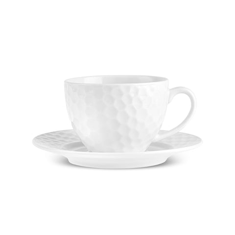 Karaca Nora Embossed Teetassen-Set für 6 Personen, 220 ml