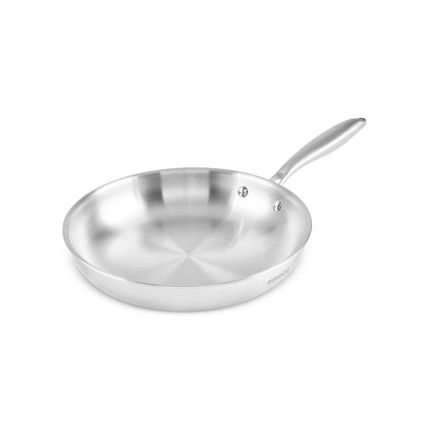 Karaca Power Steel 316+ 3-Ply Akita Edelstahl-Kochgeschirr- und Pfannenset mit Induktionsboden, 7-teilig