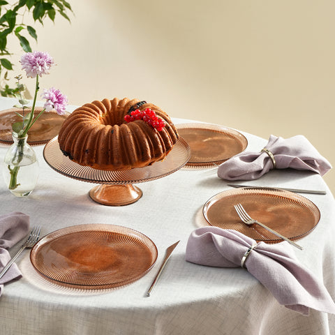 Karaca Juliet Mocha Mousse 7-Piece Cake Set for 6 People
