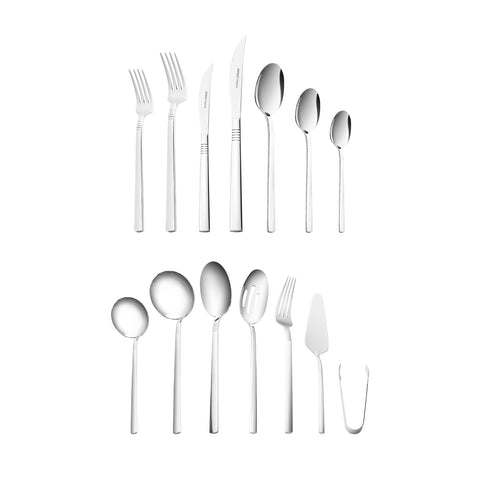 Karaca Nil Elegance Besteckset für 12 Personen, 91 Teilig