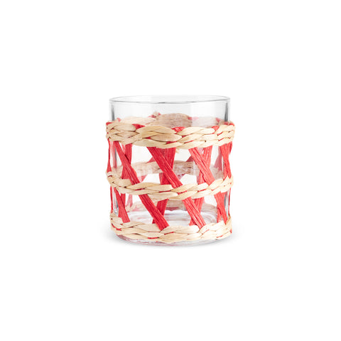 Karaca Waven Water Glass, 285 ml, Red