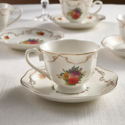 Karaca Antique 4-teiliges Teetassen-Set für 2 Personen, 200ML