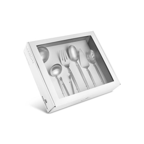 Karaca Lizbon 7-teiliges Servierset in Box, Silber