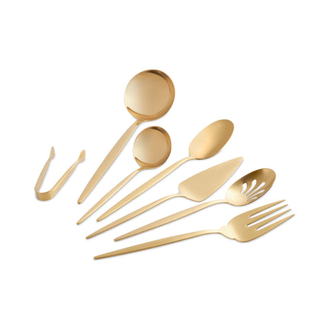 Karaca Lizbon 7-teiliges Servierset in Box, Gold