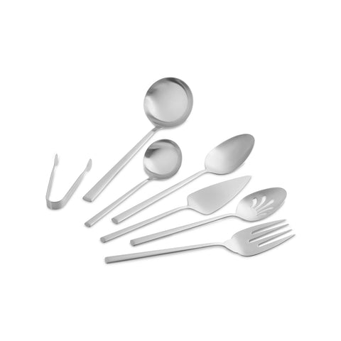 Karaca Tivoli Boxed 7-Piece Serving Set, Silver