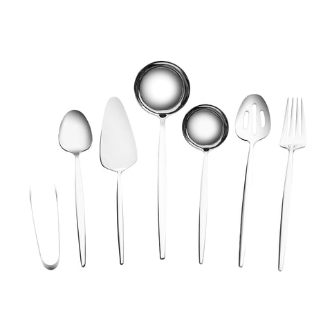 Karaca Moongate 7-Piece Serving Set, Silver