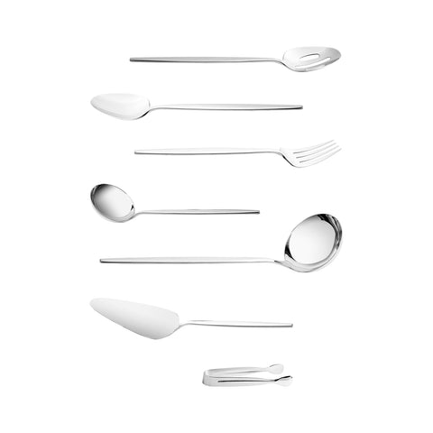 Karaca Moongate 7-Piece Serving Set, Silver