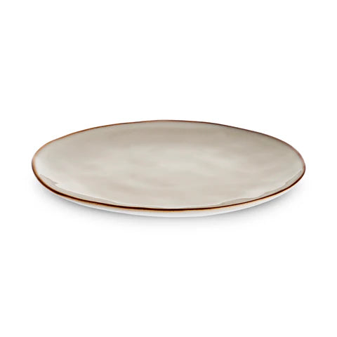 Karaca Aria Reactive Glaze Pizzateller, 32 cm, Beige