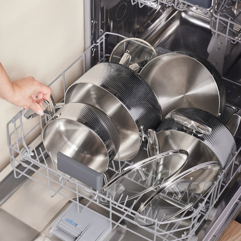Karaca 3 Ply Rimova Glass Lid 8 Teilig Kochgeschirr Set