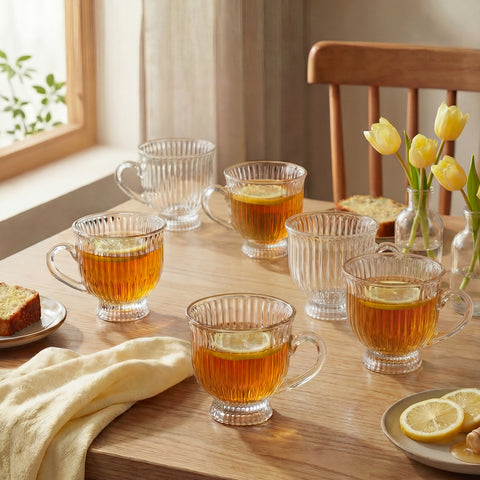 Karaca Hera Teegläser-Set für 6 Personen, 200 ml