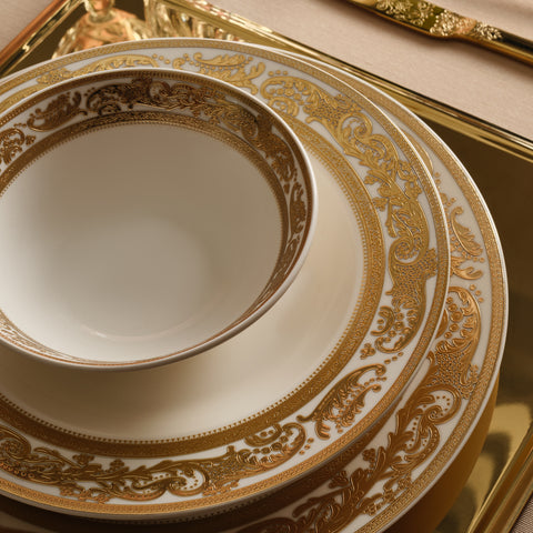 Karaca Elegance Bone Isola 6 Kişilik 24 Parça Yemek Takımı, Çok Renkli
