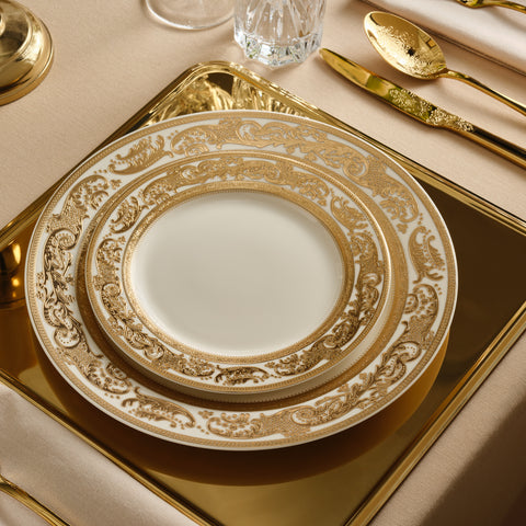 Karaca Elegance Bone Isola 6 Kişilik 24 Parça Yemek Takımı, Çok Renkli