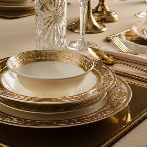Karaca Elegance Bone Isola 6 Kişilik 24 Parça Yemek Takımı, Çok Renkli