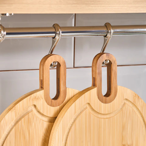 Karaca Ovelcut 2-Piece Bamboo Chopping Board Set, Wood