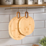 Karaca Ovelcut 2-Piece Bamboo Chopping Board Set, Wood