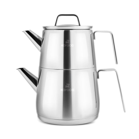 Karaca Steelina Tea Pot Set