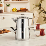 Karaca Steelina Tea Pot Set