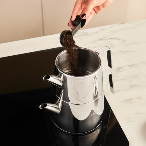 Karaca Steelina Tea Pot Set