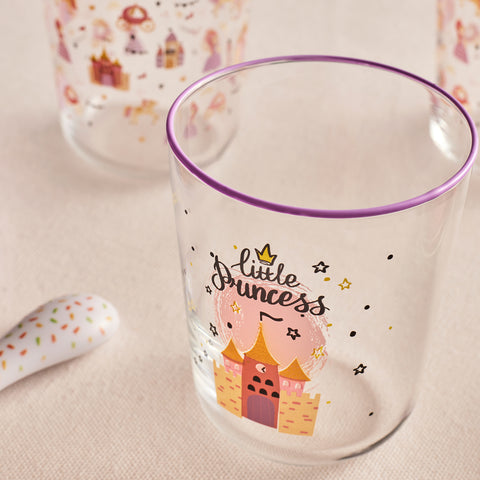 Karaca Kids 3-Teiliges Glasbecher-Set Für Mädchen, Rosa