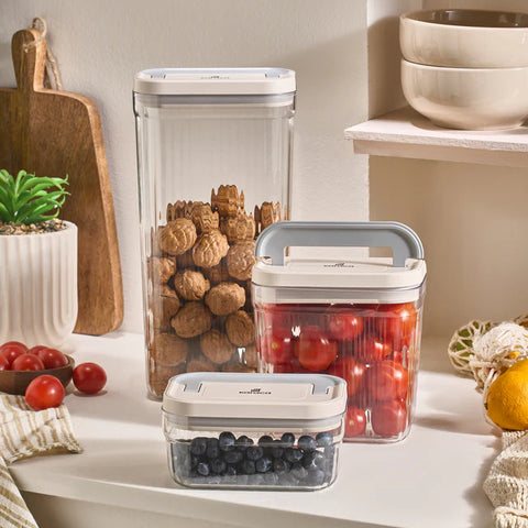 Karaca Flex 2-teiliges Aufbewahrungsbehälter-Set, 3200 ml, Transparent