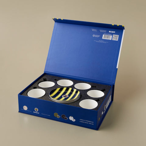 Karaca x Fenerbahçe Licensed 6-Person Coffee Cup Set 80 ml