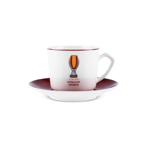 Karaca x Galatasaray Licensed 6-Person Coffee Cup Set 80 ml