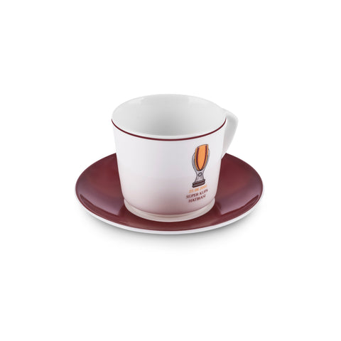 Karaca x Galatasaray Licensed 6-Person Coffee Cup Set 80 ml