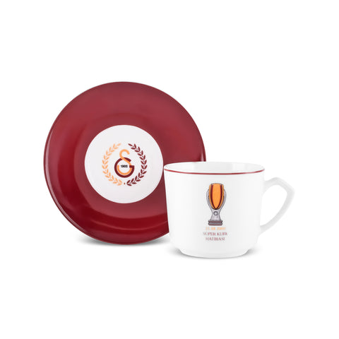 Karaca x Galatasaray Licensed 6-Person Coffee Cup Set 80 ml