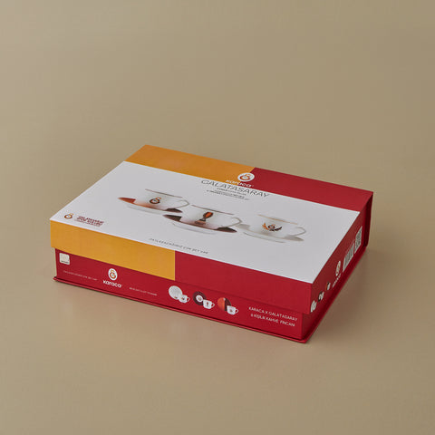 Karaca x Galatasaray Licensed 6-Person Coffee Cup Set 80 ml