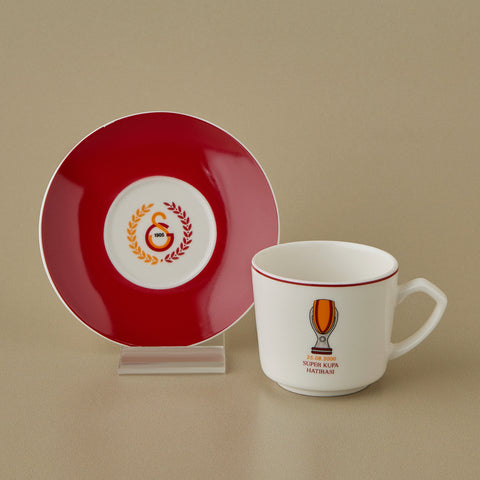 Karaca x Galatasaray Licensed 6-Person Coffee Cup Set 80 ml