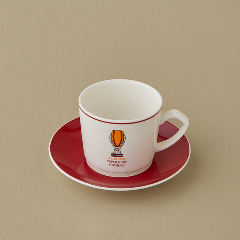 Karaca x Galatasaray Licensed 6-Person Coffee Cup Set 80 ml