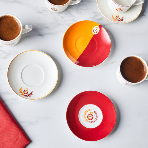 Karaca x Galatasaray Licensed 6-Person Coffee Cup Set 80 ml