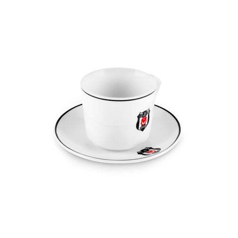 Karaca x Beşiktaş Lizenziertes 6-Personen-Kaffeetassen-Set 80 ml