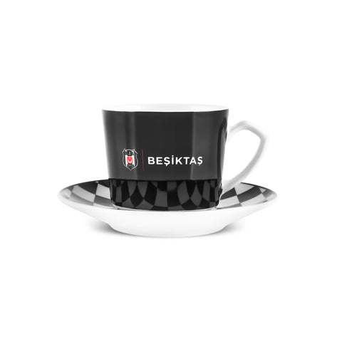 Karaca x Beşiktaş Lizenziertes 6-Personen-Kaffeetassen-Set 80 ml
