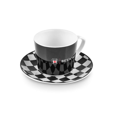 Karaca x Beşiktaş Lizenziertes 6-Personen-Kaffeetassen-Set 80 ml