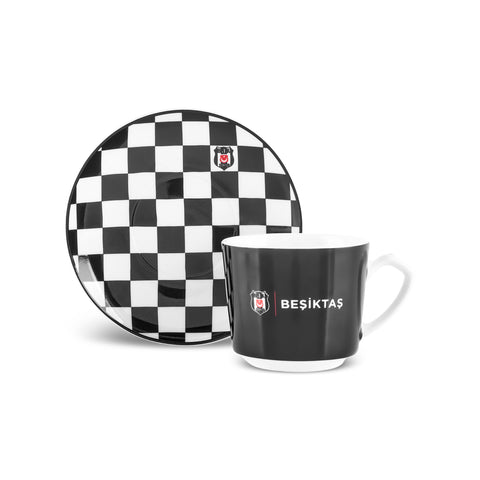 Karaca x Beşiktaş Lizenziertes 6-Personen-Kaffeetassen-Set 80 ml