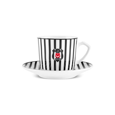 Karaca x Beşiktaş Lizenziertes 6-Personen-Kaffeetassen-Set 80 ml
