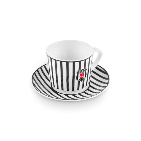Karaca x Beşiktaş Lizenziertes 6-Personen-Kaffeetassen-Set 80 ml
