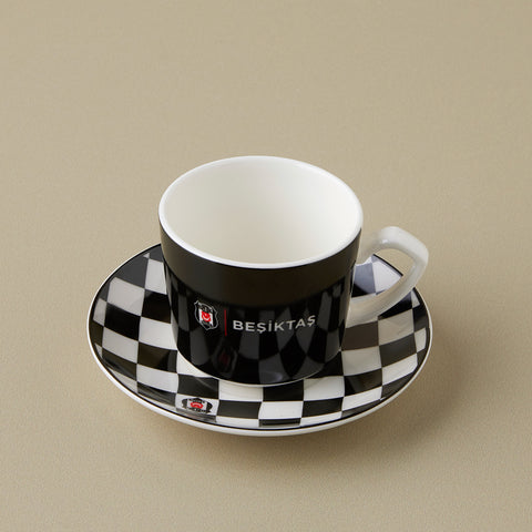 Karaca x Beşiktaş Lizenziertes 6-Personen-Kaffeetassen-Set 80 ml