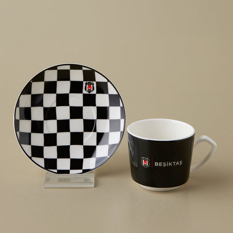 Karaca x Beşiktaş Lizenziertes 6-Personen-Kaffeetassen-Set 80 ml
