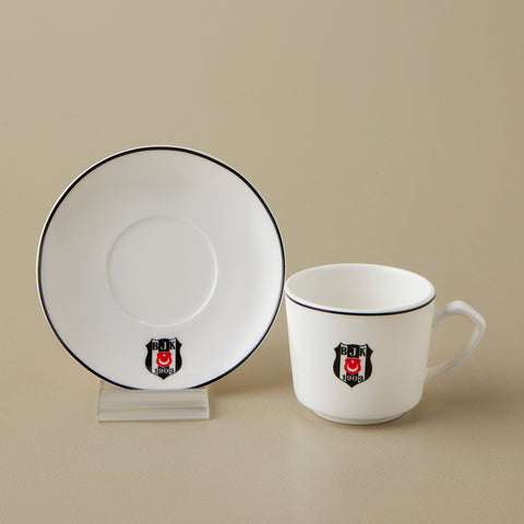 Karaca x Beşiktaş Lizenziertes 6-Personen-Kaffeetassen-Set 80 ml