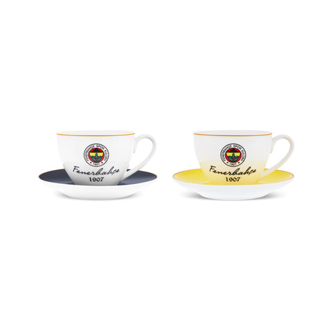 Karaca x Fenerbahçe Lizenziertes 2-teiliges Teetassen-Set, 220ML