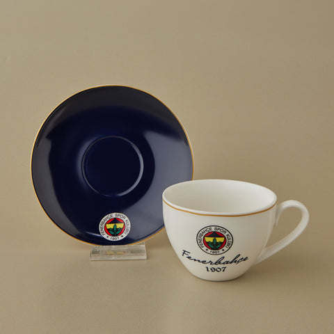 Karaca x Fenerbahçe Lizenziertes 2-teiliges Teetassen-Set, 220ML