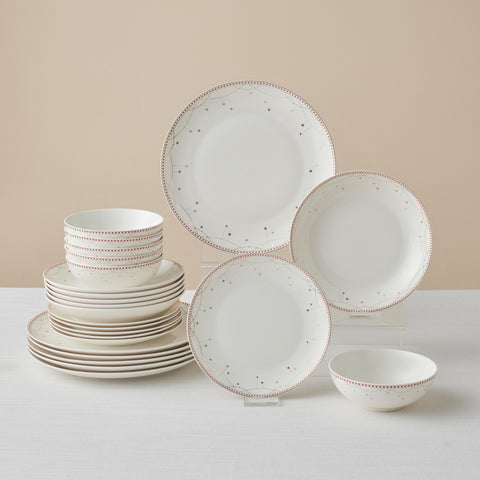 Karaca Elegance Bone Festival 24-Piece Dinnerware Set for 6 People